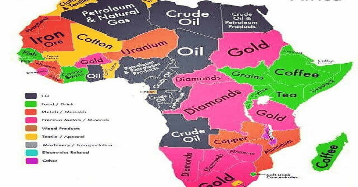 africa map political and physical​