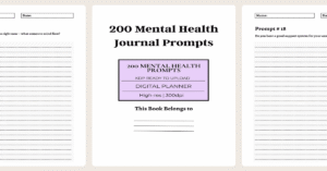 journaling prompts for mental health​