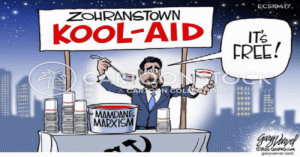 mamdani political cartoon​