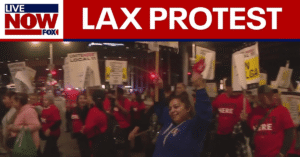 thanksgiving travel lax protest​