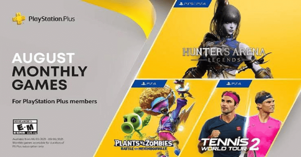 august ps plus free games